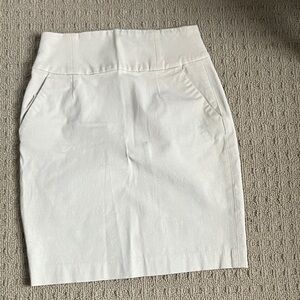 Banana Republic Cream Pencil Skirt